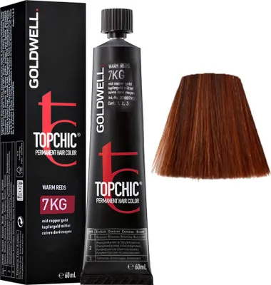 Produktbild von Goldwell Topchic The Reds, Kastanienbraun, 7KG, Mid Copper Gold, Unisex, 60 ml, Alle Haare