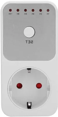 Productafbeelding van Automatische programmeerklok - Energieoptimalisatie - 10,5 x 5,2 x 3 cm - Wit - 1-10 uur - Inbouwbeugel