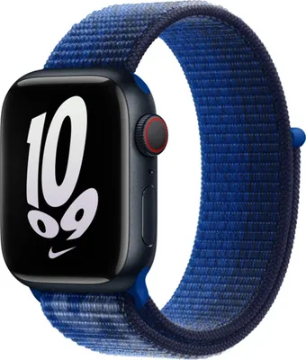 Image de Bracelet Apple Nike Sport Loop pour Apple Watch | 38/40/41/42 mm - Game Royal / Midnight Navy