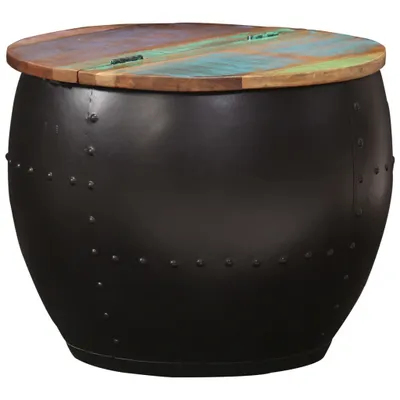 Image de Maison Exclusive - Table basse 53 x 43 cm en bois massif recyclé