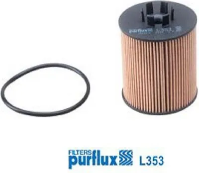Produktbild von Ölfilter PURFLUX L353 Filtereinsatz für VW Golf V Schrägheck (1K1) POLO (9N) TOURAN (1T1, 1T2) TIGUAN (5N) Passat Variant (3C5) GOLF PLUS (5M1, 521)