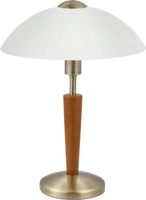 Produktbild von SOLO 1 Tischleuchte Tischbeleuchtung - H35 x Ø26 cm - brüniert, Nuss - 1X40W exkl. - IP20
