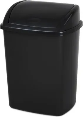 Produktbild von Vepa Bins - Vuilbak met swing deksel 26 l, zwart