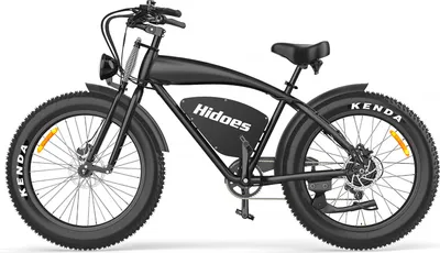 Produktbild von Electric Bike, Retro Fat Tire Electric Bike, 48V 18.2Ah Battery, Long Range 60 Miles