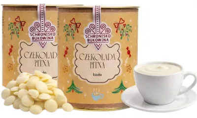 Image de Chocolat blanc à boire 200 g - Schronisko Bukowina - 2 x