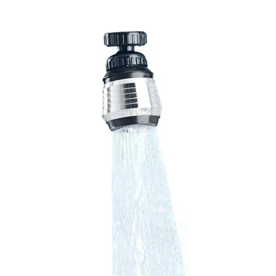 Produktbild von Schwenkstrahlregler 6cm Wasserhahnaufsatz Perl- oder Duschstrahl Verstellbar Strahlregler Brause Schwenkbrause Wasserhahn Aufsatz Wassersparer