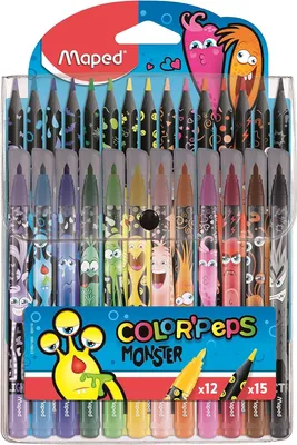 Produktbild von Maped Zeichenset COLOR'PEPS MONSTER, 24er Etui