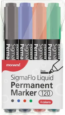 Immagine prodotto di Marcatore permanente a 4 colori Monami 120 SigmaFlo