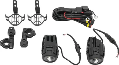 Produktbild von Motorrad-Nebelscheinwerfer, leistungsstarke LED, langlebige Aluminiumkonstruktion, schwarz