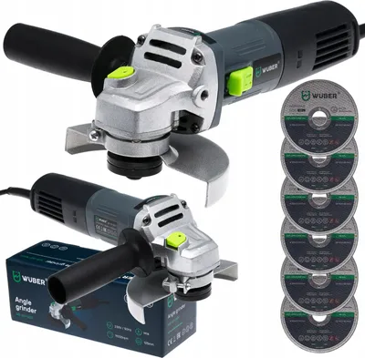Obrázek produktu pro WUBER Úhlová bruska 1600W 125mm + 10 kotoučů W27477