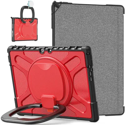 Image de Étui à 360 degrés rouge pour tablette Microsoft Surface Pro 8