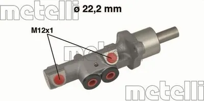 Produktbild von METELLI 05-0534 Bremszylinder Hauptbremszylinder für VW Golf V Schrägheck (1K1) TOURAN (1T1, 1T2) GOLF PLUS (5M1, 521) für AUDI A3 Sportback (8PA)