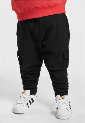 Produktbild von UCK1395 - Boys Fitted Cargo Sweatpants black 122/128