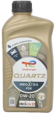 Produktbild von TotalEnergies Quartz Ineo Xtra FDE für 0W-20 1 Liter Motoröl Motorenöl Dexos D WSS-M2C952-A1 STJLR.03.5006 229.71 OV0401547-A20 Öl