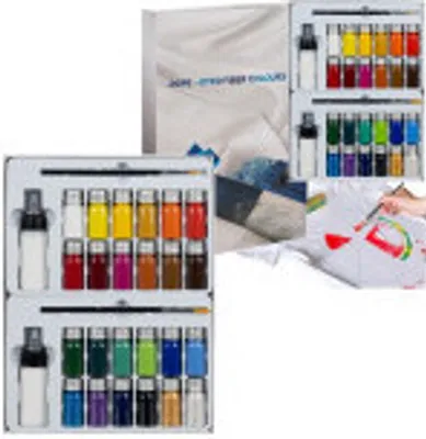 Maaleo 22948 Farby do tekstyliów 24 x 10 ml