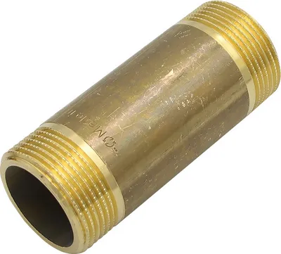 Produktbild von Messing Fitting Rohrdoppelnippel 1 1/4" Zoll x 100mm DN32