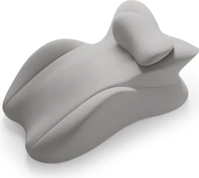 Produktbild von (Hellgrau)Memory-Schaum Nackenkissen für Erwachsene in Bauchlage – Ergonomisches Keilkissen für Bauchschlafen, Lesen sowie Rücken- und Nackenstütze