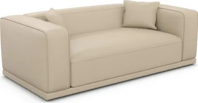 Produktbild von Echtleder 3-Sitzer Couch Diora Beige