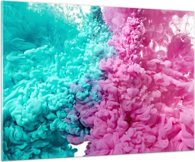 Produktbild von Bilder auf glas - Abstraktion modern - 100x70cm - Glasbilder - Wandbilder - Kunstdruck - zum Aufhängen bereit - Wanddekoration aus Glas - Glas Bilder - Wandbild auf Glas - Einteilig - GAA100x70-3908