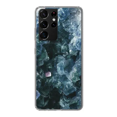 Produktbild von MuchoWow® Handyhülle Schutzhülle Hülle für Samsung Galaxy S21 Ultra Edelsteine und Mineralien - Kristall - Naturstein Silikon Softcase Handy Hülle - Mobiltelefon
