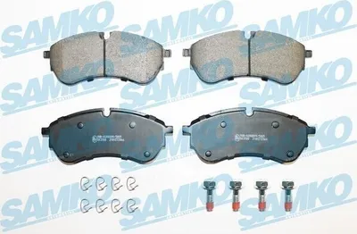 Produktbild von SAMKO Bremsbeläge Satz Bremsklötze für VW Crafter Kastenwagen (SY, SX) 5SP2066