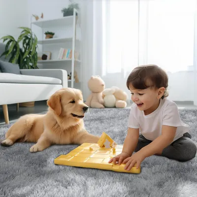 Produktbild von Famanu Teppich Antirutsch 120x160 cm - Plüschig, Hochflor, Hellgrau