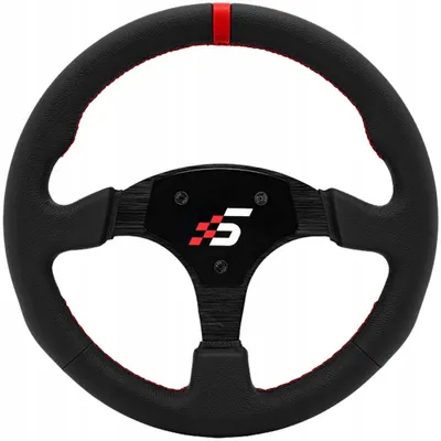 Image de SIMAGIC Volant rond 330 mm, sans moyeu (HUB), cuir