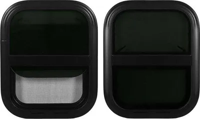 Obrázek produktu pro Posuvný rám s rozměry 440 x 390 mm, z tónovaného tvrzeného skla, vodotěsný