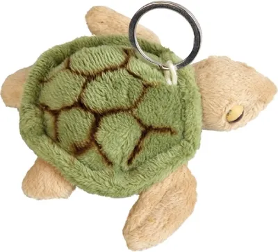 Produktbild von Schlüsselanhänger Schildkröte, aus Plüsch, Tier Tiere, Schildkröten