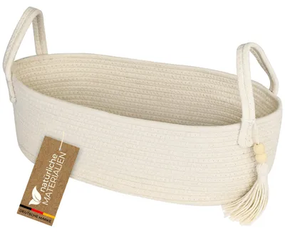 Baumwollkorb Badezimmer, Korb für Toilettenpapier, HMF 39030-38CM-30, 38,5x15,5x14cm