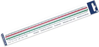 Produktbild von Staedtler Mars 561, Maßstabslineal, Kunststoff, Weiß, 300 mm, 1 Stück(e), Deutschland