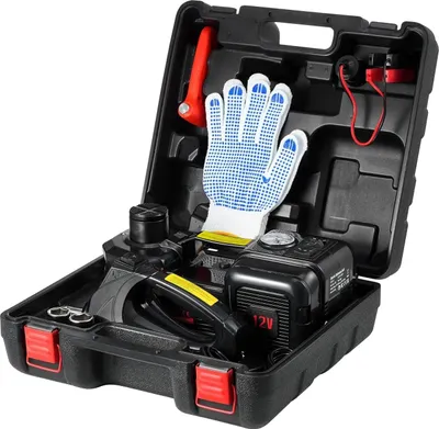 Immagine prodotto di Cric per auto elettriche, portata 5 tonnellate, gonfiaggio rapido, nero