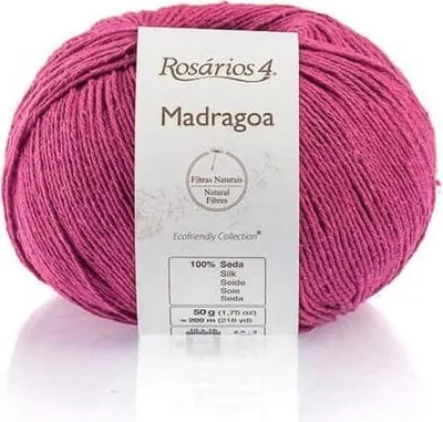 Produktbild von Rosarios 4 Madragoa Seidengarn 50g Fuchsie - und ideal für Sommerstrickprojekte