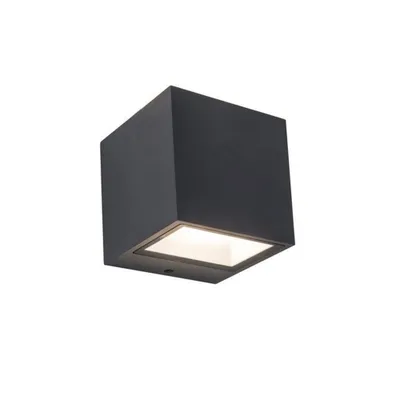 Zdjęcie produktu dla Kinkiet zewnętrzny czarny wbudowany LED 9W GEMINI Lutec