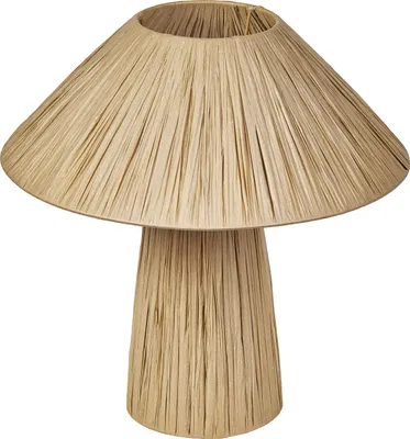 Produktbild von OSRAM Decor Bamboo Paper Hut Tischleuchte, E27, nicht dimmbar, IP20, Bambus/Papier, 400mm, braun