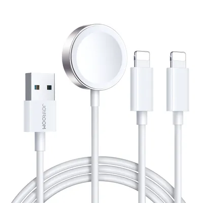 Produktbild von Joyroom 3-in-1 Magnetisches Ladegert Kabel Usb-A - Lightning 1.2M Wei
