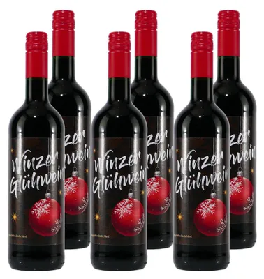 Produktbild von Hüttenglut Winzer-Glühwein (6 x 0,75L)
