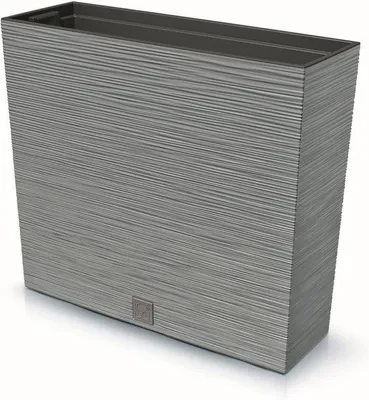Zdjęcie produktu dla Szare donice o wysokości 58 cm, trapezowe, do użytku wewnątrz i na zewnątrz