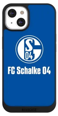 Produktbild von NIVOCASE Handyhülle für Apple iPhone 13  Hülle NIVOpure Case Schwarz FC Schalke 04 Logo Offizielles Lizenzprodukt