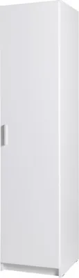 Produktbild von MobelZet, Kleiderschrank SNOW 01, Schlafzimmerschrank, Drehtürenschrank, Weiß + Weiß Hochglanz