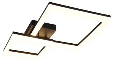 Obrázok produktu pre LED, stropné svietidlo, kov, čierna, matná, SMD, D 62 cm