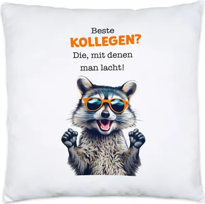 Produktbild von Beste Kollegen? Die mit denen man lacht Kissen Inkl Füllung Rente Abschied Kollegen