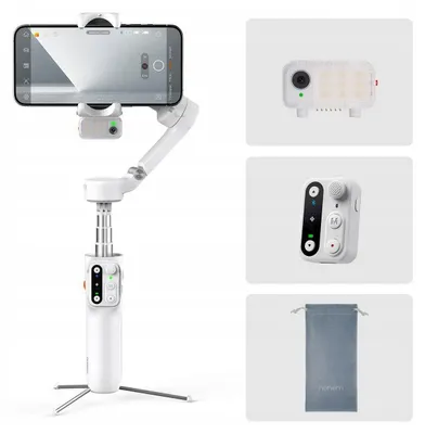 Zdjęcie produktu dla Gimbal Stabilizator Hohem iSteady V3 Lampa LED Pilot Selfie Stick - Telefon / iSteady V3 Biały