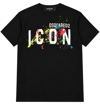 Produktbild von Dsquared2 ICON Splash Cool T-Shirt Herren Schwarz XL