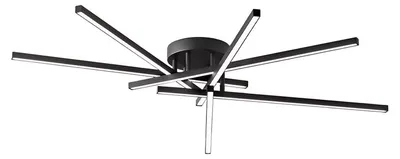 Obrázek produktu pro LED stropní svítidlo 70 W z matně černého hliníku, 4900 lm, stmívatelné, CCT 3000–6000 K, moderní design, IP20 – Perenz