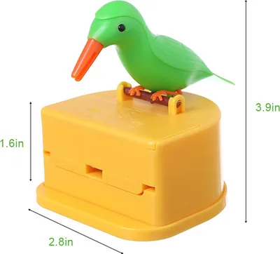 Zdjęcie produktu dla Uchwyt na wykałaczki Cute Bird Dozownik Gag Gift Czyszczenie etui na wykałaczki