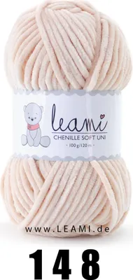 Produktbild von LEAMI Chenille Soft UNI 148 nude