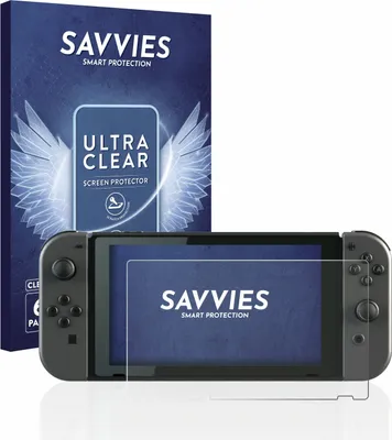 Produktbild von 6x Für Nintendo Switch Schutzfolie Savvies Displayschutz Display Schutz Folie Klar Transparent
