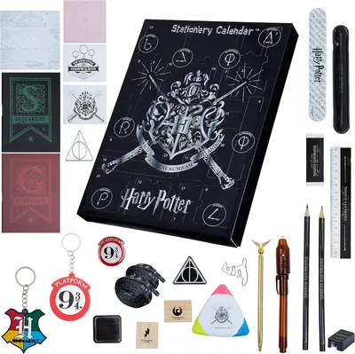 Obrázek produktu pro Adventní kalendář Harry Potter 2024 - Kalendář s papírnictvím ze školy Bradavic