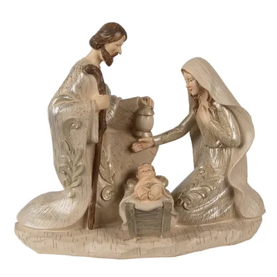 Immagine prodotto di Culla con figure Clayre & Eef 23 cm in poliresina beige